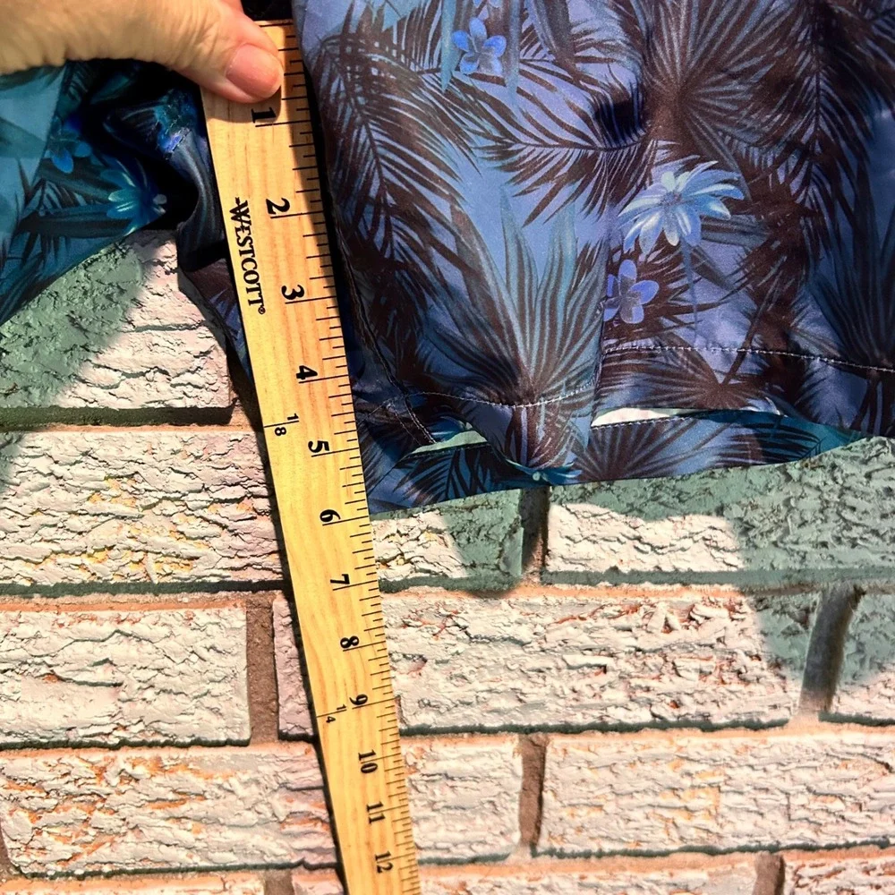 Barbour Mens Blue Tropical Palm Print Swim Shorts Trunks MSW0023BL56 Size L